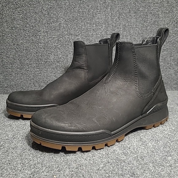 Ecco Other - ECCO Track 25 Hydromax Black Chelsea Boot Water Repellent EU 45 Size 11- 11.5 US